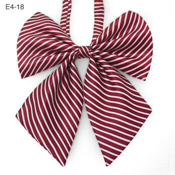 日韩女士学生学院风领带空姐职业正装蝴蝶领结领花女sd 红色e4-18