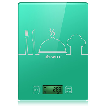 TOPWELL TOP903 优度厨房秤 高精度电子秤厨房秤烘焙秤 马卡龙色