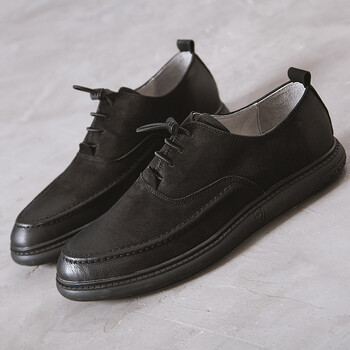 凯森狮真皮商务皮鞋系带时尚帮牛皮鞋鞋 典雅黑 42