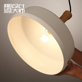 生活设计大师北欧吊灯餐厅灯吊灯三头创意个性简约家吧台灯草帽餐吊灯具 B款