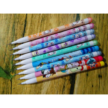 包邮 下蛋笔可免削可替换芯hb铅笔 学生卡弹式铅笔 子弹笔(6支)