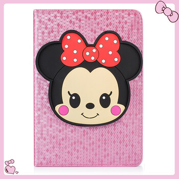 7寸皮套卡5壳6防摔a1822 老款ipad234粉色米妮