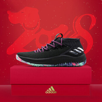 阿迪达斯男鞋春dame4利拉德4狗年獒纪念新款战靴运动实战缓震篮球鞋cq