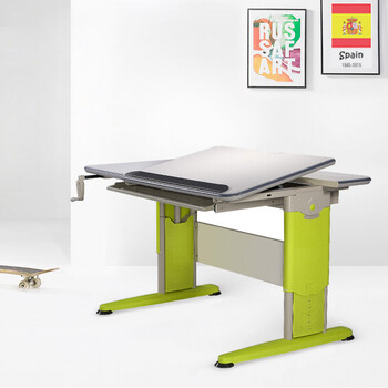益卡思(ecus)儿童学习桌椅可升降倾斜写字桌学生书桌课桌作业桌