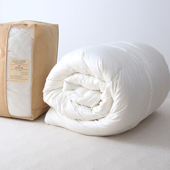 优选90%白鸭绒冬被羽绒被加厚单人双人被子白鹅绒被芯 白鸭绒被 220
