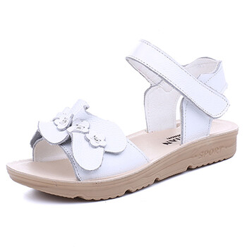 贝贝童鞋2018儿童凉鞋公主鞋学生露趾凉鞋 白色 29码/国标195-实内长