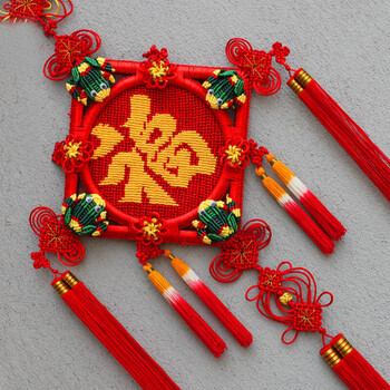 兖兰泰中国结挂件大号福字挂件 乔迁结婚开业装饰礼品送老外 绿色款