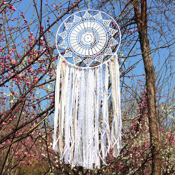 捕梦网羽毛挂饰创意补梦网大风铃挂件家居空中吊饰婚庆婚礼装饰品 40