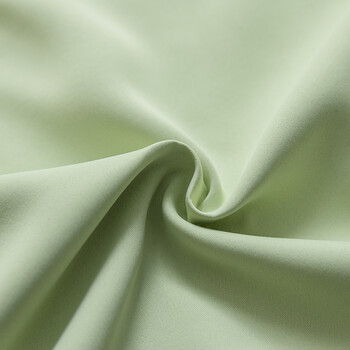 纯色遮光隔热窗帘布窗帘成品简约现代棉麻客厅卧室飘窗落地窗 米绿色