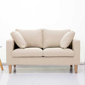 同宿布艺沙发小户型北欧三人双人两人二人位小型休闲小沙发小客厅简约