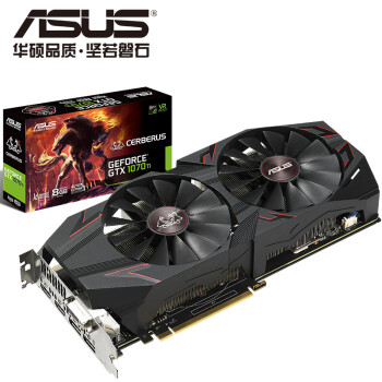 ˶ASUSCERBERUS-GeForce GTX1070TI-A8G 1607-1683MHz 8008MHz GDDR5 Ȯ羺Ϸ ԼԿ