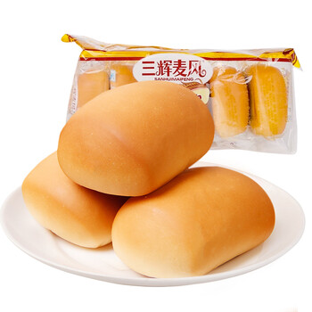 三辉麦风 三辉麦风 法式香奶软面包120g 牛奶味 6枚入 牛奶味小面包糕