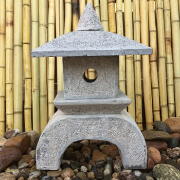 石灯笼中式户外照明石雕草坪灯酒店室内装饰落地灯摆件日式庭院灯 二