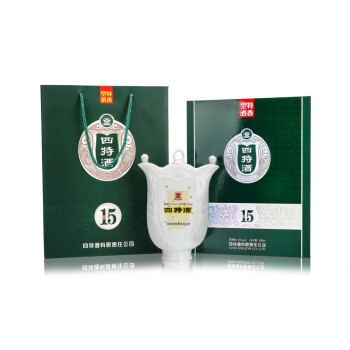 四特酒15年十五年陈酿45度500ml 礼盒装特香型白酒【图片价格品牌报价
