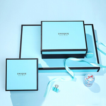 2018新品蒂芙尼蓝大号礼品盒生日礼物盒节日小清新礼盒包装盒 浪漫