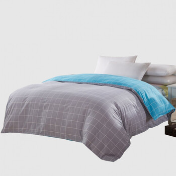 南极豹家纺品牌单人被子套 灰蓝 200x230cm单被套