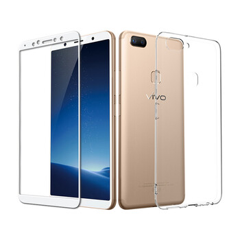 【壳膜套装】escase vivo x20 手机壳 送全屏.