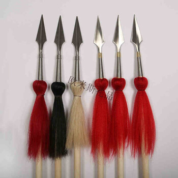 白蜡杆红缨霸王武术赵子龙长不锈钢头长矛未开刃 红缨总长2米