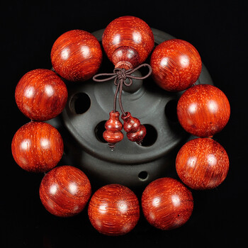 羽仪巴西红花梨手串精工小孔花梨木佛珠2.0流行男女款手饰念珠 小孔2.