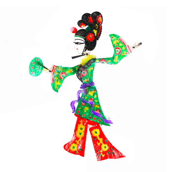 皮影戏手工diy道具人物西安纪念品皮影玩具工艺品幼儿园中国风 白骨精