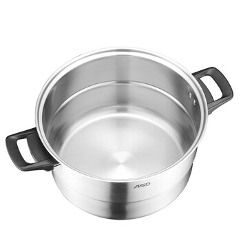 
                                        爱仕达（ASD） 304不锈钢加厚复合底28CM 三层电磁炉明火通用蒸锅 QN1528                