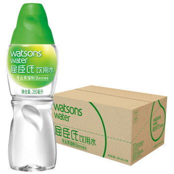 屈臣氏蒸馏水280ml 35瓶整箱 屈臣氏 Watsons 饮用水 蒸馏制法 百年水品牌旅行聚会必备会议用水小包装280ml 35瓶整箱装 行情报价价格评测 京东