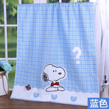 金号史努比卡通无念双层纱布情侣儿童家用成人大人儿童洗澡浴巾柔软