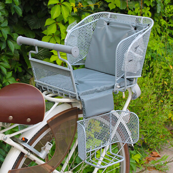 日本自行车座椅电动车后置儿童安全椅折叠车宝宝坐椅多功能后椅子