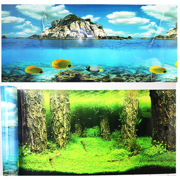 欧斯若(oussirro) 鱼缸 水族箱 背景纸 壁纸 壁画 背景画 贴纸 双面
