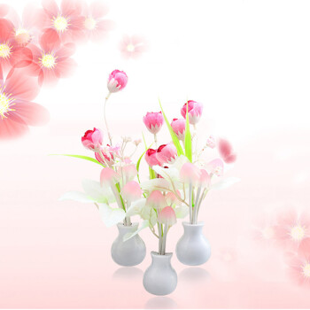 
                                        春笑 CX-MG20节能光控感应玫瑰小夜灯 喂奶灯 LED小夜灯 混色随机发货                