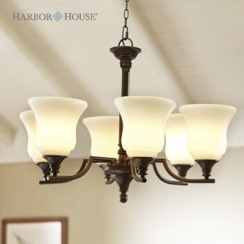 Harbor House Parsons 铁制六头吊灯 雅致厚实 美式灯具 101850