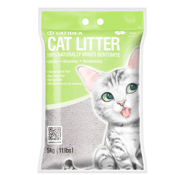 猫乐适膨润土猫砂抗菌除臭超强吸水快速结团5kg 苹果味_ 6折现价38元