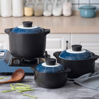 陶瓷锅小砂锅炖锅家用沙锅汤锅煲汤煲汤锅耐高温迷你陶瓷炖汤锅 b中