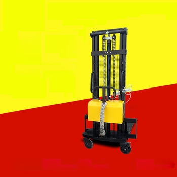 1吨2吨小型半电动叉车堆高车液压升高车全自动电瓶升降堆高机铲车 1吨