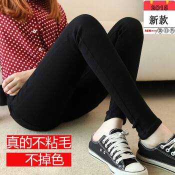 
                                        TOOSEX2016秋装新款高腰纯黑色牛仔裤女 长裤小脚裤修身显瘦铅笔裤棉弹不掉色不沾毛 纯黑色 28码                