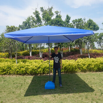 2018户外遮阳伞摆地摊太阳伞大号庭院四方伞3米长方形雨棚沙滩大雨伞