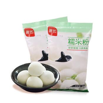 烘焙原料 展艺水磨糯米粉汤圆粉糯米糍原料原装500g粘米粉糯米粉