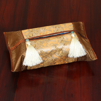 
                                        艺必旭 中式古典简约纸巾盒纸巾抽套 特色工艺品 创意 车用 批发 定制 黑红石榴                