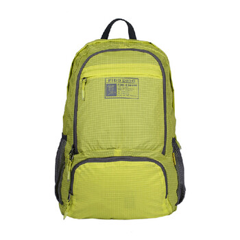 菲都狄都fidodido双肩背包时尚折叠伸缩轻便 旅行包 黄