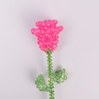 珠中珠手工串珠diy编织双层玫瑰花材料包 散珠珠子家居插花工艺饰品