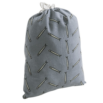 帆布抽绳收纳袋衣物整理袋旅行出差鞋子束口袋杂物内衣袋子 大号小人