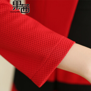 
                                        果茜连衣裙蕾丝女中长款2019夏新品女装韩版复古初恋温柔风夏季中袖V领连衣裙女5872 5872蓝色 L                