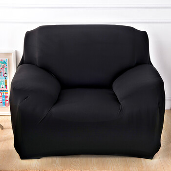 弹力全包沙发套套老式皮沙发罩全盖防滑田园布艺四季单人三人 黑色