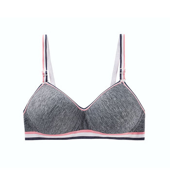 幻薇春夏季少女文胸无钢圈高中生薄款学生少女内衣发育期胸罩棉质 深