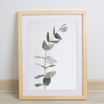 实木质大画框架挂墙a3a4k证书框广告海报框黑色24 28 36寸相框 原木色