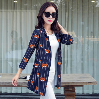 皇厚服饰2015秋季小西装女外套春秋装新品通勤韩版修身九分袖纯色小西服 白色 XL