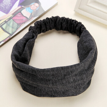 全棉运动头带夏季透气护头带男女纯棉吸汗带束发带护额头篮球头巾 深