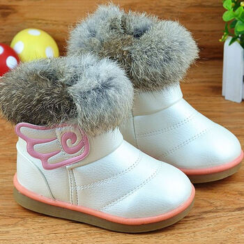 童鞋 靴子 少年状 女童雪地靴2018冬季棉靴宝宝鞋4-5-6岁儿童鞋1-2-3