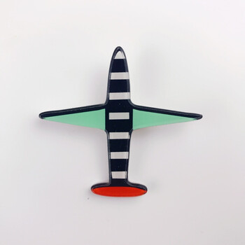 卡通冰箱贴家居装饰磁铁磁贴儿童早教黑板吸铁石留言贴磁贴 黑飞机 大