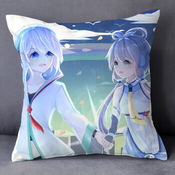虚拟歌姬言和插画海报周边抱枕cos来图定做睡觉靠垫子auy 5 55x55cm